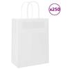VidaXL Paper Bags 50 Pcs with Handles White 21x17x25 Cm, Paper Bag, Paper Gift Bag, Paper Gift Bag, Bag 4101615