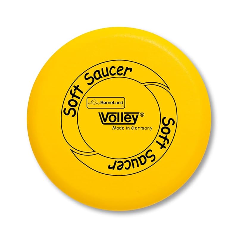 

Bornelund Volley Soft Saucer (Happy Yellow) [Packaging Included], Ages 3 and Up, VO250/FBY-P