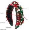 Christmas Creative Knot Wide Edge Snowflake Headband