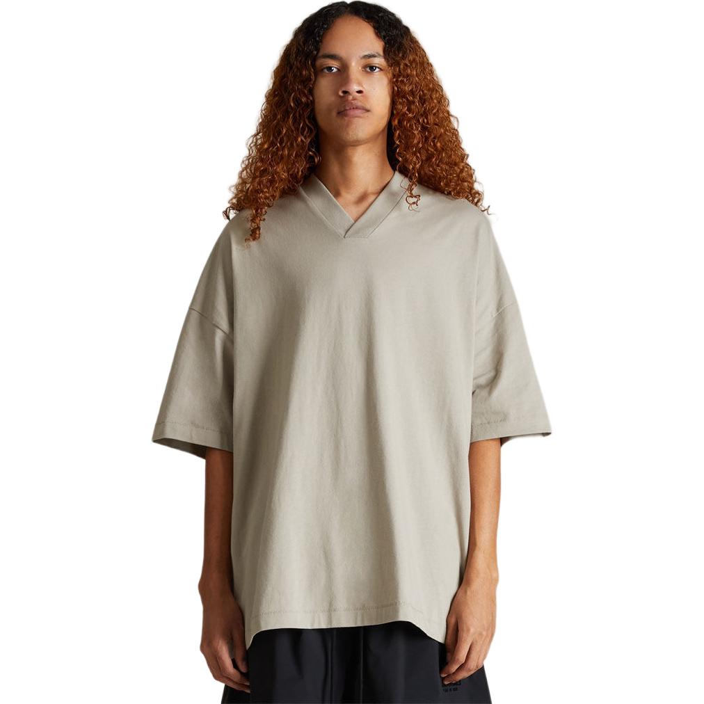 Fear of God Essentials V Neck T-Shirt Seal Men Tops Grey 125SP244215F