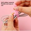 10PCS Cable Ties 5 Holes Cord Organizer Management Silicone Wire Holder Straps Zip Clips Reusable Tie Wraps Keeperwinder Rubber