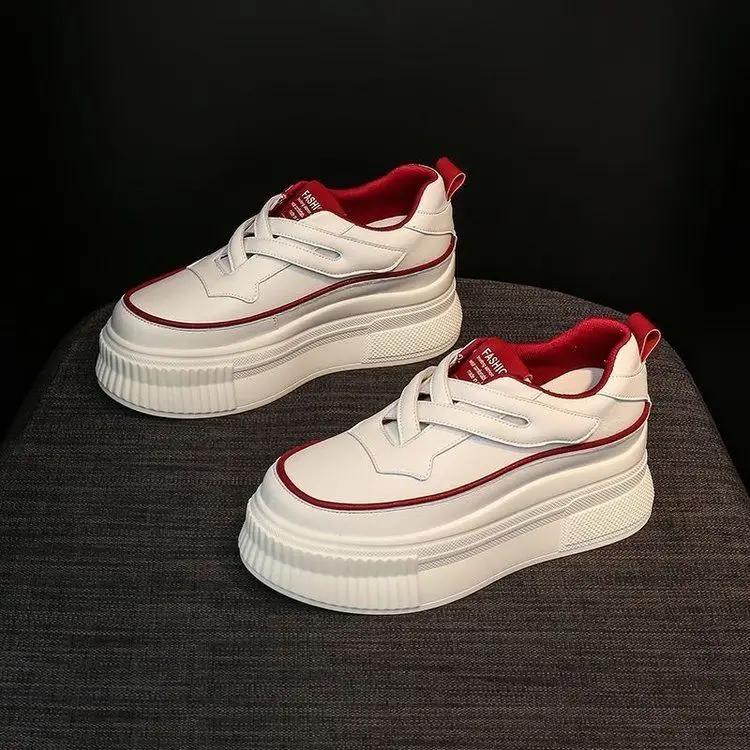 Fashion Spring Autumn Women's Sports Shoes Whit Round Toe Ladies Footwear Athletic Sneakers Designer Luxury Comfortable and Elegant H 39