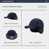 Versatile Retro Bomber Hats Fleece-Lined Windproof Corduroy Caps Earflap Warm Lei Feng Caps Autumn Winter Men Women Wear