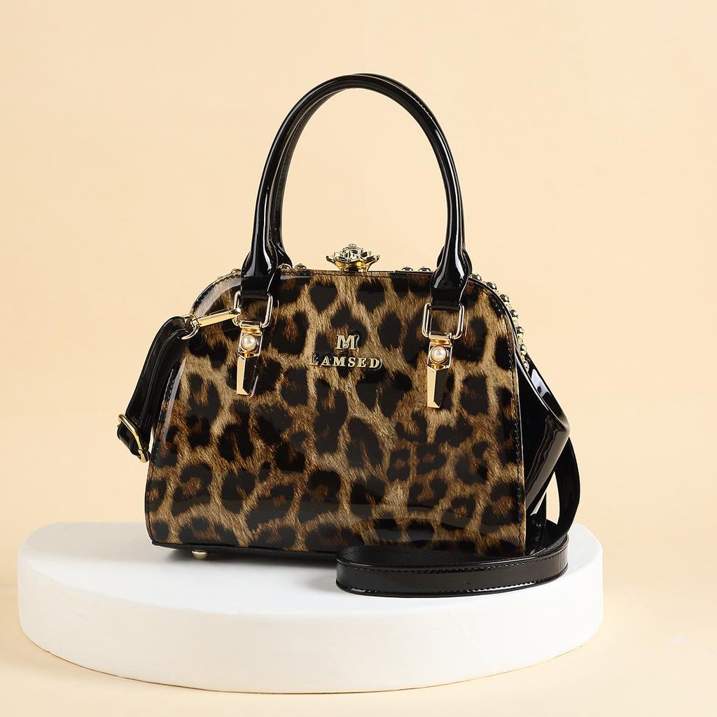 Cross-Border Women's Bag 2025 New Model Middle-Aged Mom Bag Versatile Handbag Single Shoulder Crossbody Bag Trendy Diamond-Studded