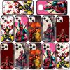 Custodia per Telefono per Samsung Galaxy S25 S24 S23 iPhone 16 15 Xiaomi Redmi Note 14 13 12 16E X 11 Pro Max OPPO Moto Huawei Marvel Comics Wolverine Deadpool