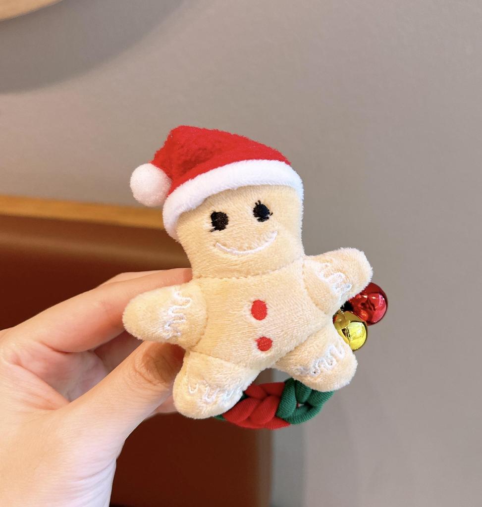 Christmas Tree Plush Elastic Hair Ties for Children