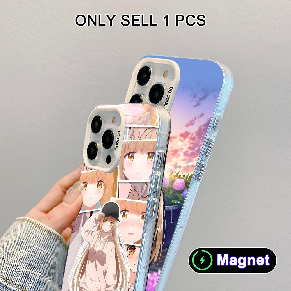 Angel Mahiru Shina Phone Case for iPhone 17 16 15 14 13 12 11 X XR XS Air Pro Max Plus Colorful Silver MagSafe Cover