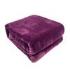 Custom Solid Polyester Winter Flannel Blanket Plush Soft Throw