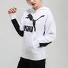 Puma Classics Logo Print Hoodie Women Tops White 599197-02