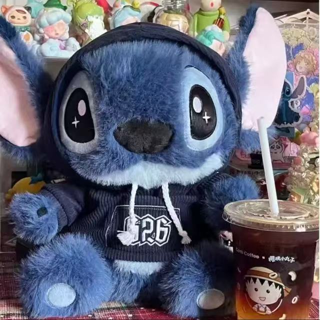 Cute Stitch Plush Toy Strap Pants Interstellar Baby Plush Doll Sleep Pillow Gift for Girlfriend's Birthday