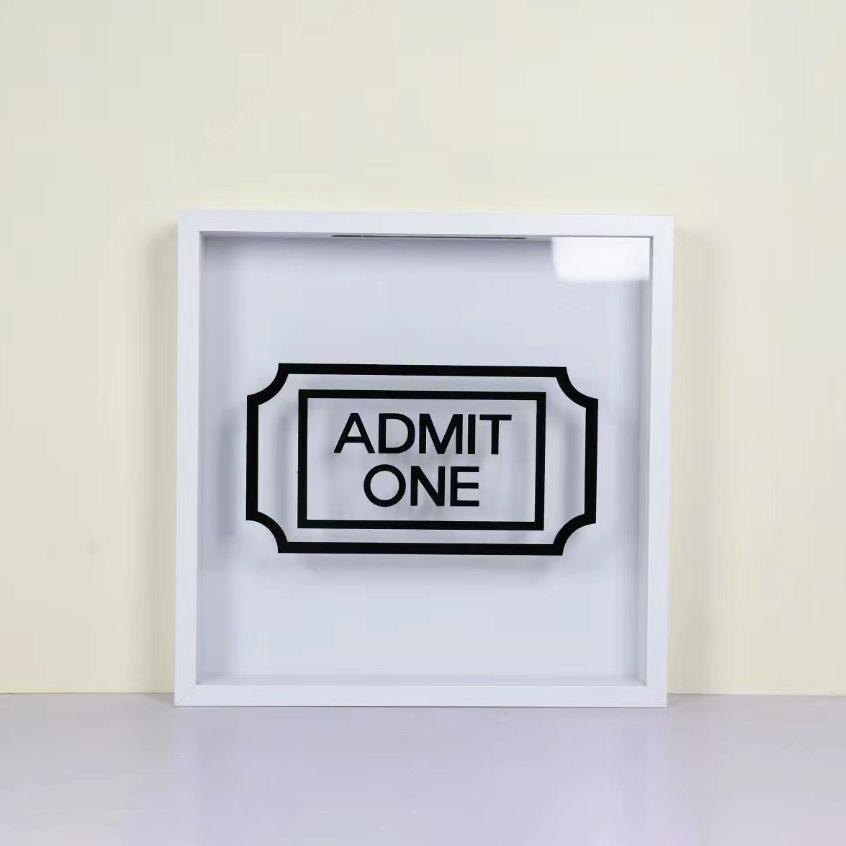 Travel Ticket & Postcard Collection Frame with Storage