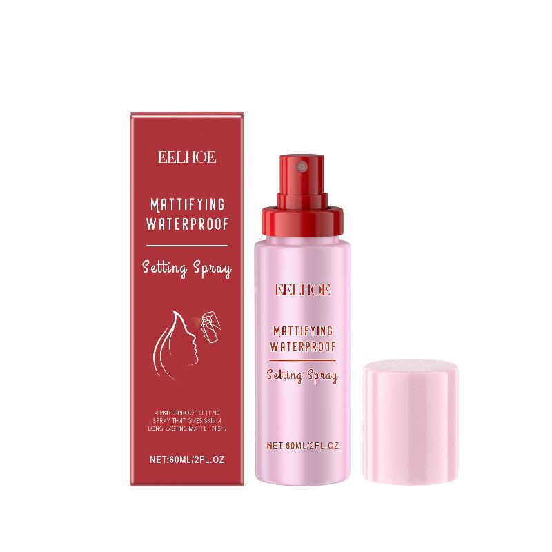 Mattifying Makeup Setting Spray Waterproof Oil Control Lightweight Non Sticky Finish for Work or Travel