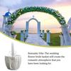 White Flower Girls Basket Pearl Simple Wedding Basket For Flower Bride/Kids Hand Held Wedding Ceremony Party Decorations