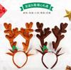 Weihnachtsserie Stil Stirnband Glocke Haarband Kopfschmuck Samt Weihnachtsrentier Stirnband Modeaccessoires für Frauen Geschenke