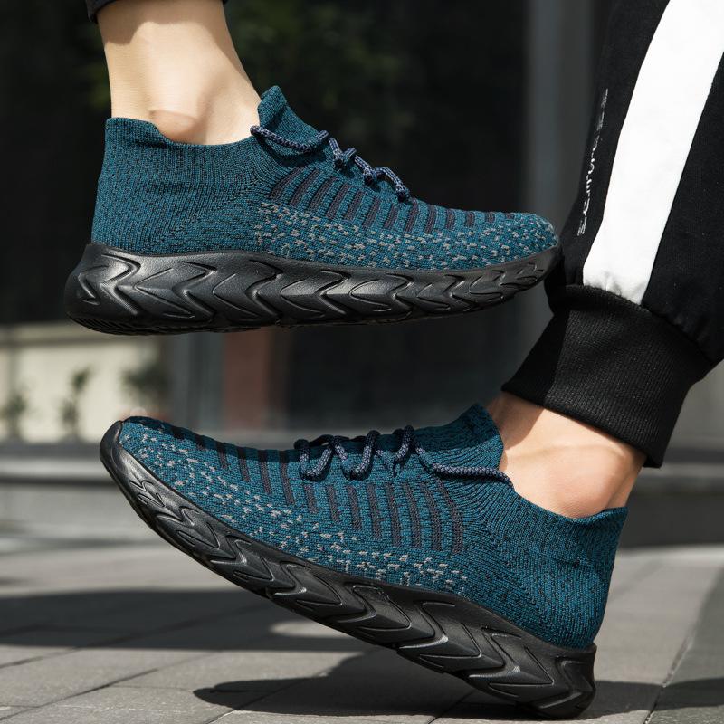 Mode Sneaker Herrenschuhe Atmungsaktiv Blau Trendy Herren Original Casual Leichtes Gehen Große Größe Herren Tennisschuh Zapatillas Hombre 2024