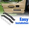 2Pcs 55009801K Car Interior Door Handle Pull Strap Kit Front Left Driver and Right Passenger Side for Jeep Wrangler YJ 1987-1995