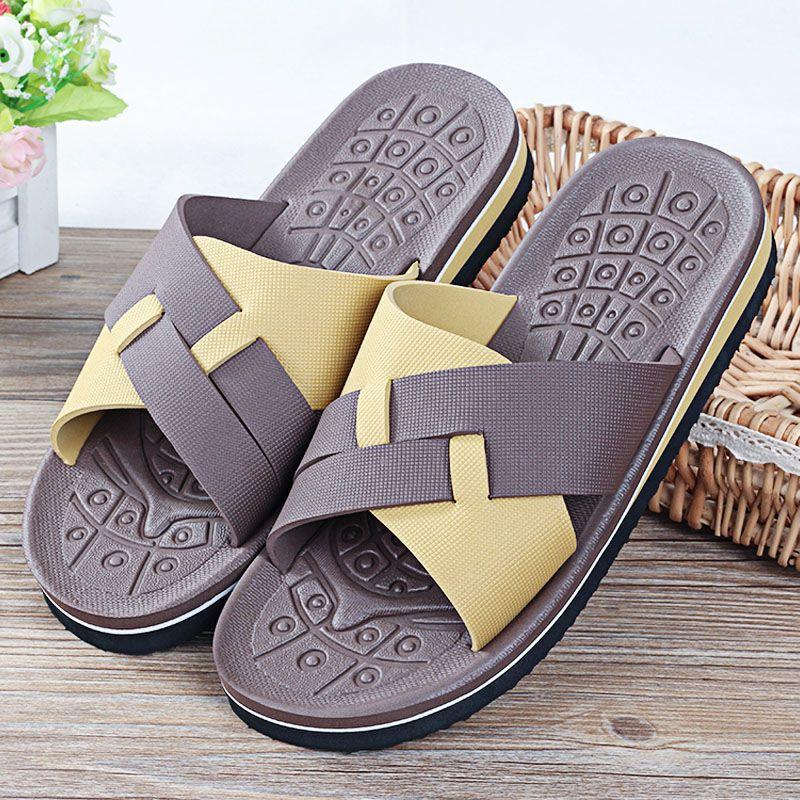 Sandals and Slippers for Men Summer Thick Soles Non Slip Household Slippers In Summer