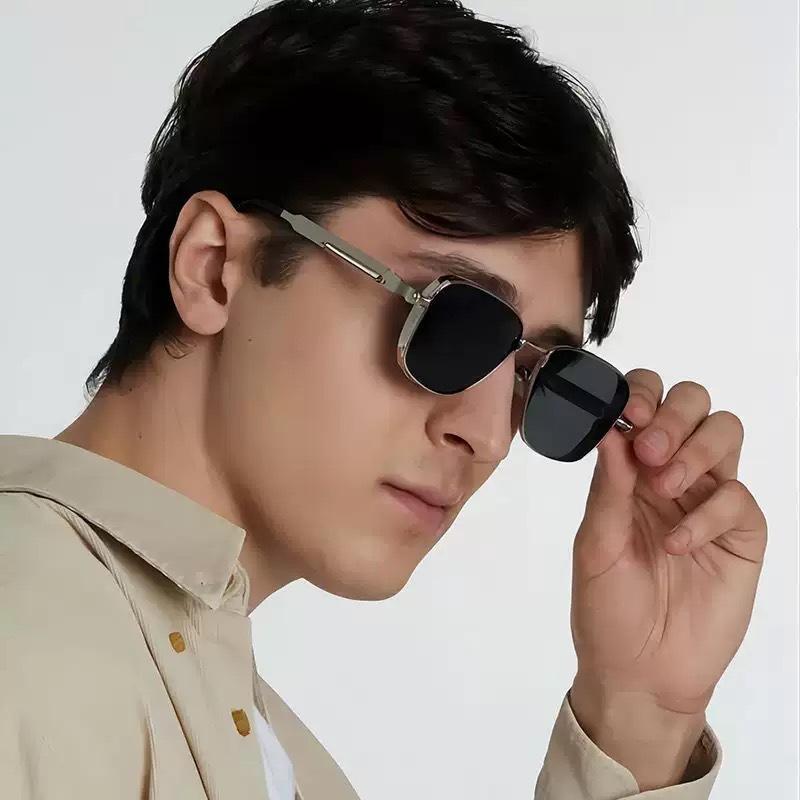 Polarized Sunglasses Men High End Handsome Driving Special Anti Uv High Quality Metal Punk  Trends Sunglasses