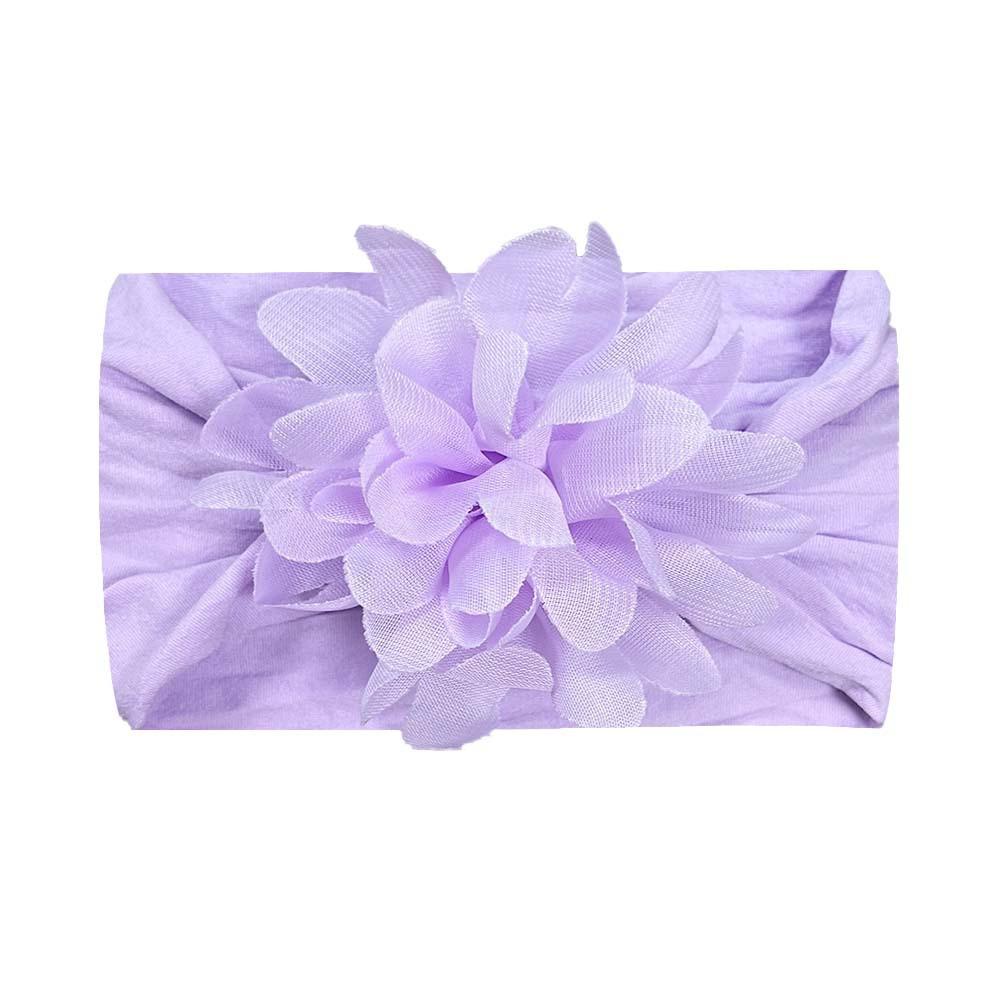 Chiffon Flower Baby Girls Headbands Soft Elastic Nylon Hairbands Baby Bows Hair Accessories for Baby Girls Newborns Infants
