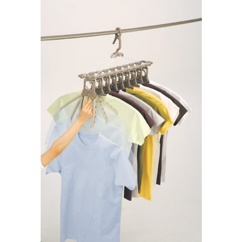 Twin Mall Laundry Drying Rack, Aluminum, 9-Row Stretch, TA-8