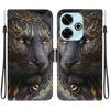 Redmi 13 13C Animal Case Lion Panda Leather Phone Cover For Xiaomi Redmi Note 13 Pro 4G Plus 13R 5G Wallet Flip Coque Card Cases
