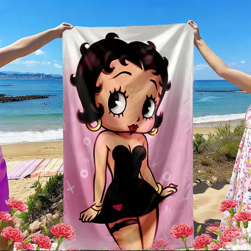 Sexy Doll Print Beach Towel, Versatile Lightweight Absorbent Beach Towel for Pool Surf Yoga Bathroom, Perfect Birthday Holiday Gift
