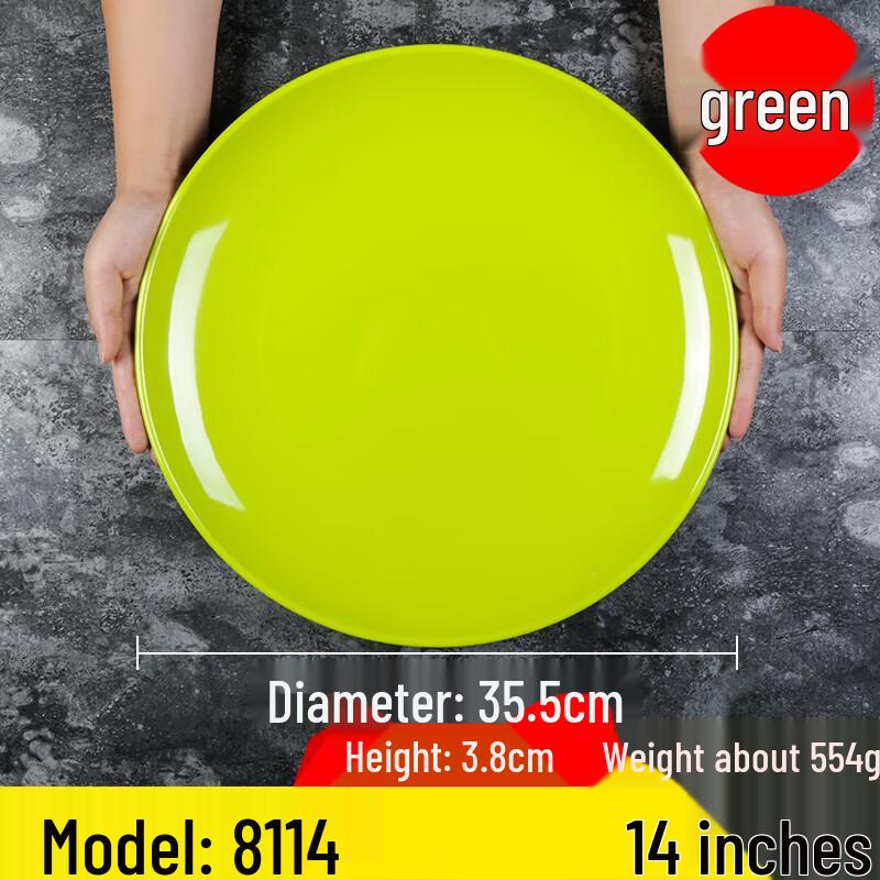 Naiduo Round Melamine Dinner Plates (Set of 2)