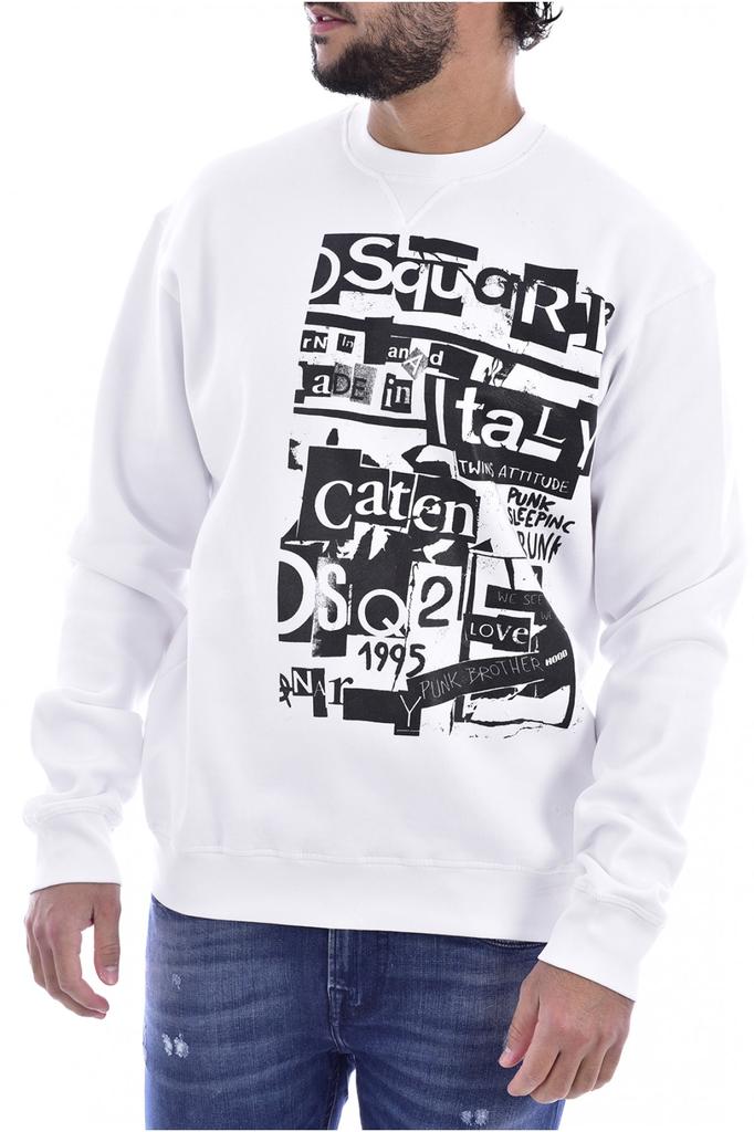 Dsquared2 - Sweat noir avec maxi logo rétro dsquared - BLS Fashion