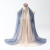 Koel Aanvoelende Tweekleurige Chiffon Sjaal Lichtgewicht UV-Beschermende Wikkel Dames Strand Reizen Accessoire