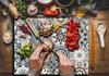 Glass Cutting Board 52X40 Mosaic