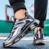 Pantofi de alergare la modă pentru bărbați, în stil stradal, cu absorbție a șocurilor, pantofi confortabili, anti-alunecare, cu șireturi, durabili, pentru pantofi pentru activități în aer liber pentru bărbați