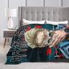 Nanami Kento Jujutsu Kaisen Blanket Flannel Gojo Satoru Sorcery Fight Super Soft Throw Blanket for Bedding Couch Bedroom Quilt