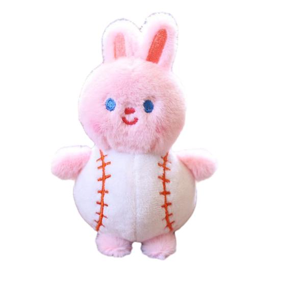 Doll Pendant Keychain Animal Ball Shape Plush Doll Key Holder Lightweight Keychain Keys Backpack Car Accessories