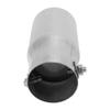 Silver Exhaust Muffler Tip Stainless Steel Tailpipe 62mm/2.44in Inlet 76mm/2.99in Outlet Universal for Car Truck