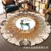 Circular Carpet Bedroom Living Room Carpet Coffee Table Carpet Home Sofa Circular Mat Ethnic Style Carpet