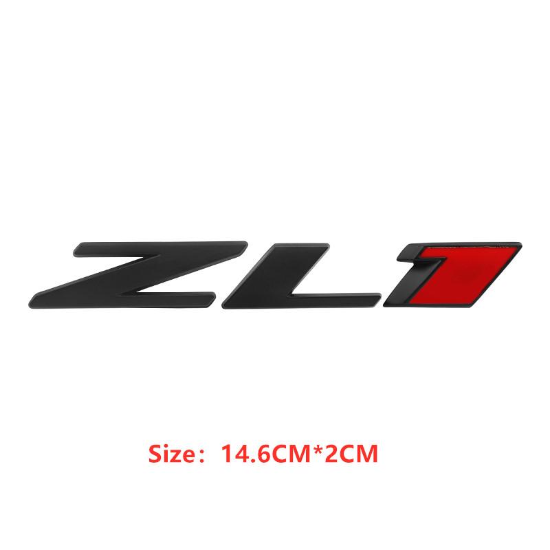 Metal ZL1 Grill Badge Car Rear Trunk Emblem ZL1 Decals Stickers Car Styling For Camaro Super Hornet Car Styling Auto Accessories
