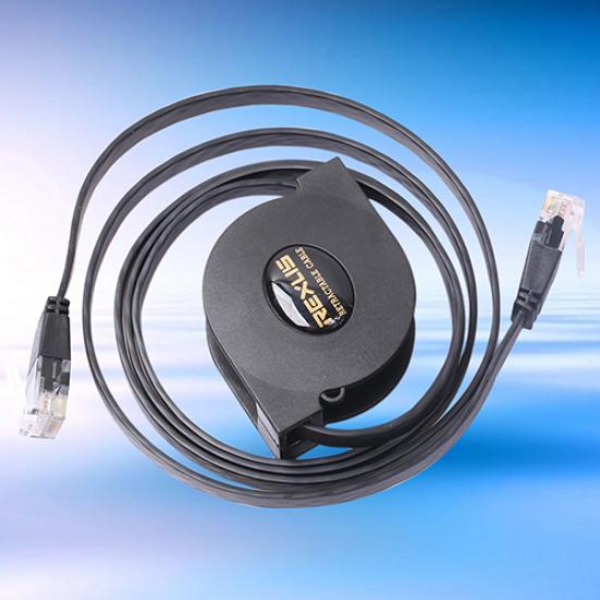 6.6/4.9/3.3 Ft Cat 6 Twisted Pair 7 Cat Network Ethernet Patch Cable Retractable