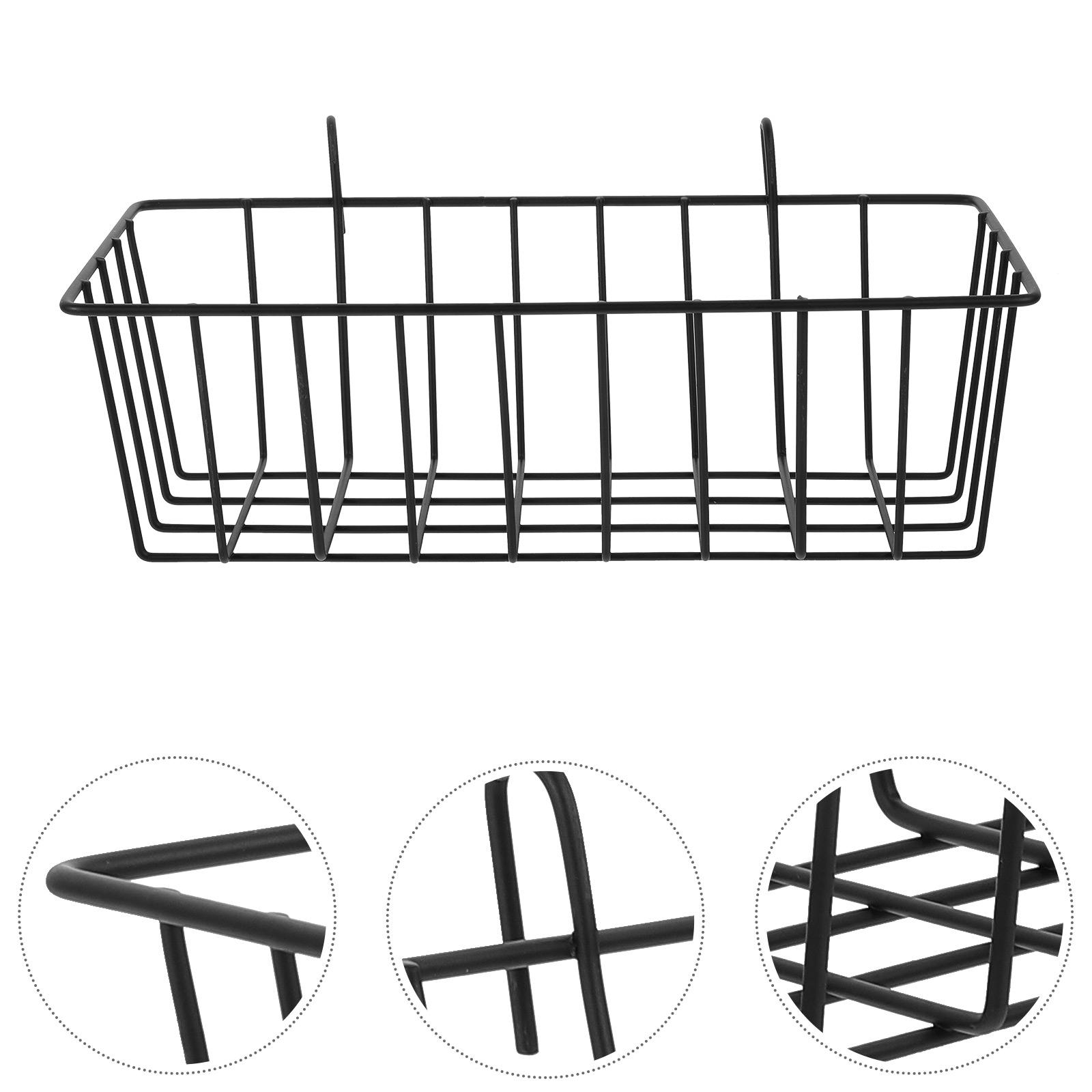 

Rabbit Hay Rack Household Feeder Accessory Hanging Bunny Guinea Pig Accessories Washable Feeders Hamster Supplies Wrought Iron 23x11.5cm чорний
