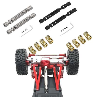 סט 1 חלקי שדרוג לרכב RC 1/12 אביזרים עבור Mn78 Mn82 Lc79 פיר הנעה מתכתי פיר הנעה CVD עם שרוול פיר 3 מ"מ עד 4 מ"מ