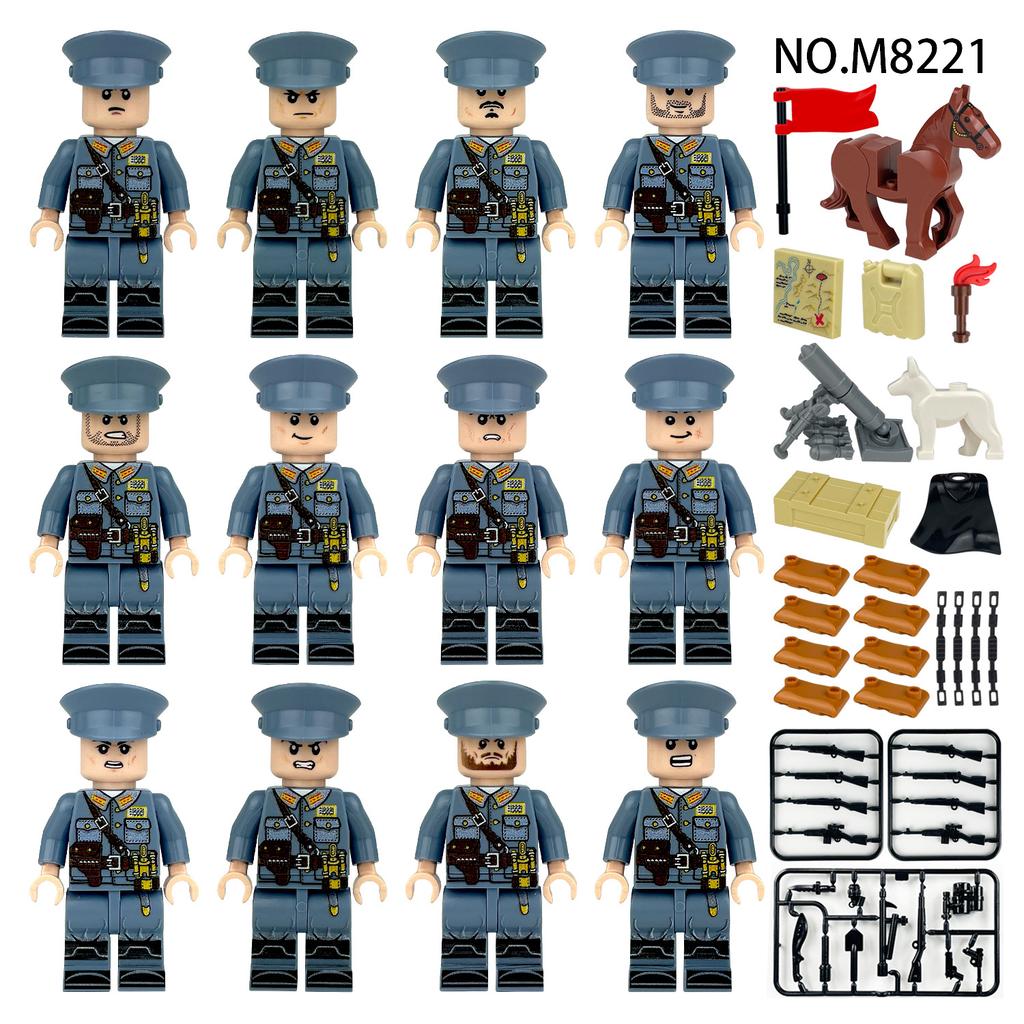 World War II Military Series Chinese Soldier Character Building Block Toys