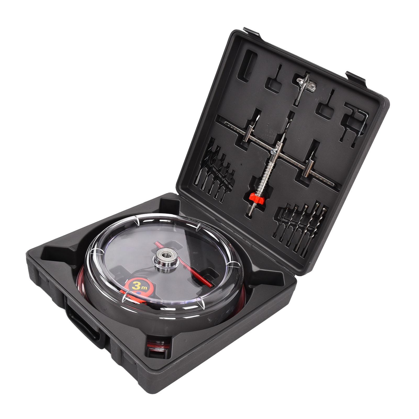 

Twin Blade Hole Saw 40‑300mm Adjustable Holes Saws Cutter with ABS Dust Shield for Veneer