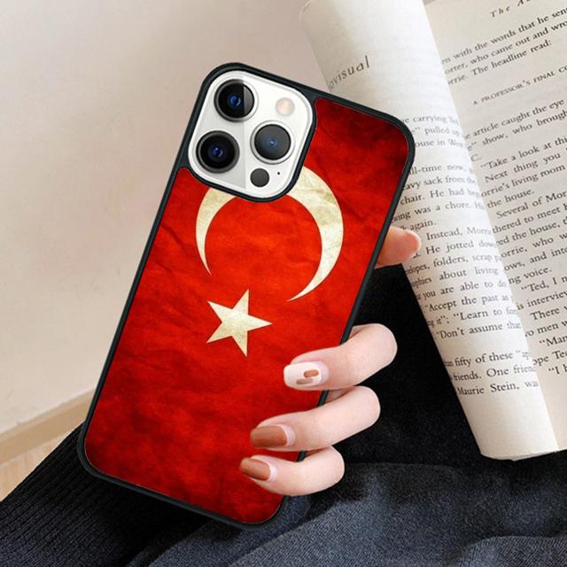 Turkei Turkey Ataturk Flag Banner Phone Case Back Cover for iPhone 17 Air 16 15 14 13 11 12 Pro Max Plus Fundas