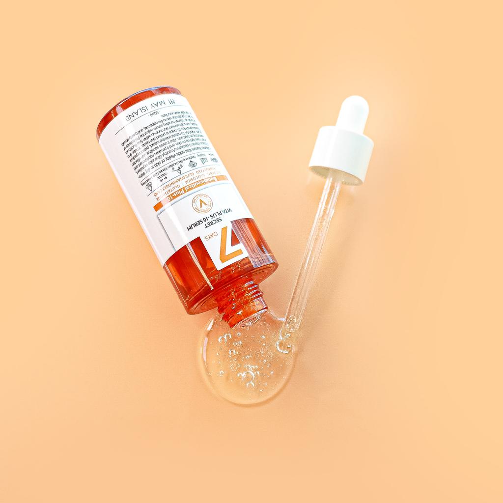 Authentic May Island 7 Days Secret Vita Plus-10 Serum (50ml) – Intensive Brightening & Radiance Boost Korea Shipping