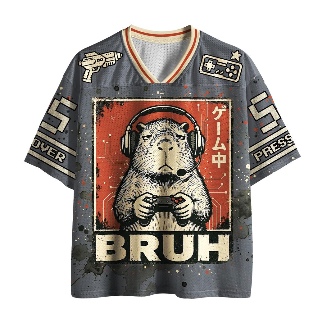 2026 Japanese Hokkaido Wave Limited Edition V-neck Shirt Adult/Children Outdoor Sports Fashion Leisure Quick Drying Short Sleeve