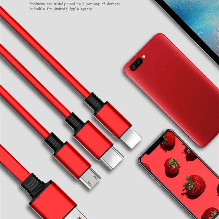 Cablu de încărcare 3 în 1 Retractabil USB Încărcare 2.5A Încărcare rapidă Pentru XiaoMi HuaWei Samsung Cablu de încărcare portabil Micro Type-C