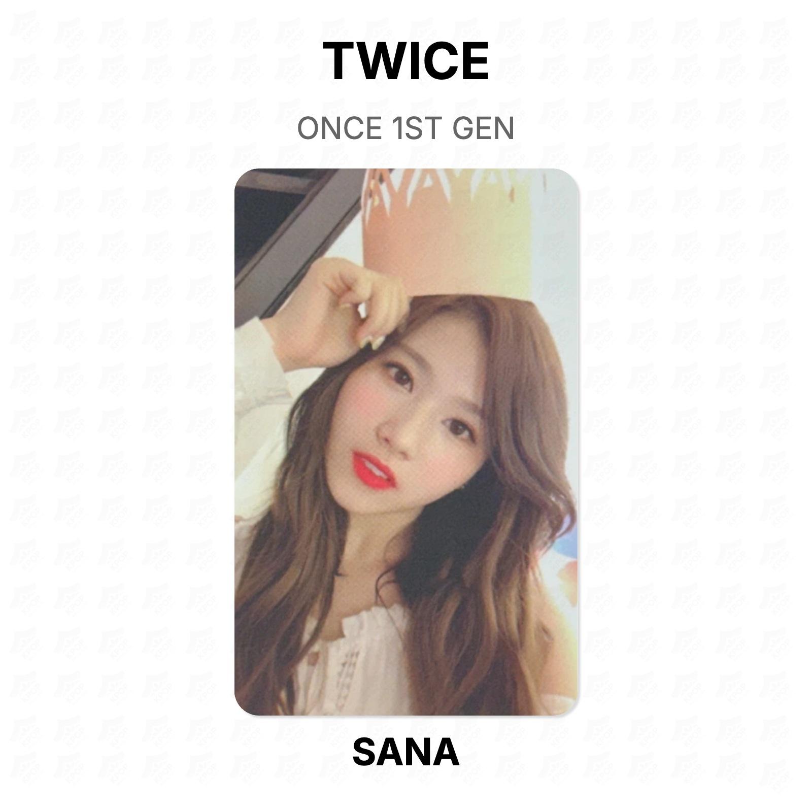 TWICE ONCE 1ST GEN Official Photocard SANA