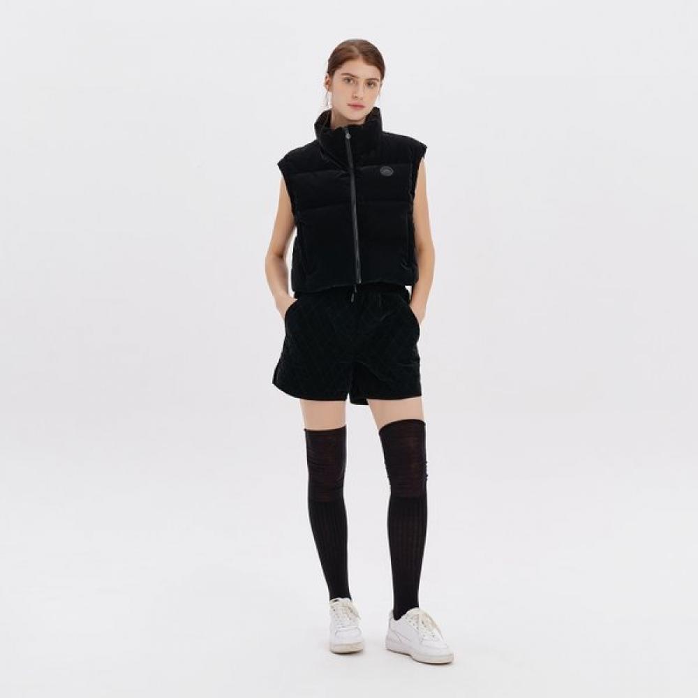 Huit Black Diamond Quilted Shorts Htwst3l02t BK/M