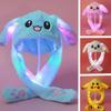 Hat with Moving Ears 1PCS Glowing Rabbit Hat Airbag Rabbit Hat Pinch Ears Airbag Hat