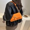 Textured Commuting Solid Color PU Small Square Bag New Versatile and Fashionable Crossbody Bag French Niche Single-shoulder Underarm Bag
