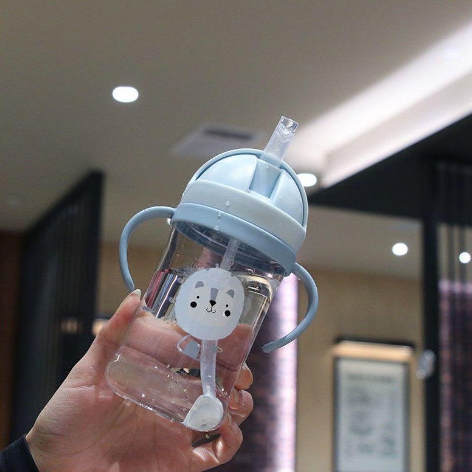Anti-Choking Children's Straw Cup for Learning to Drink - Portable Plastic Water Cup for Kindergarten